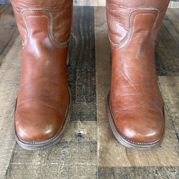 Frye 2955 Vintage White Label Tall Campus Boots Mens 11 D - Picture 8 of 12